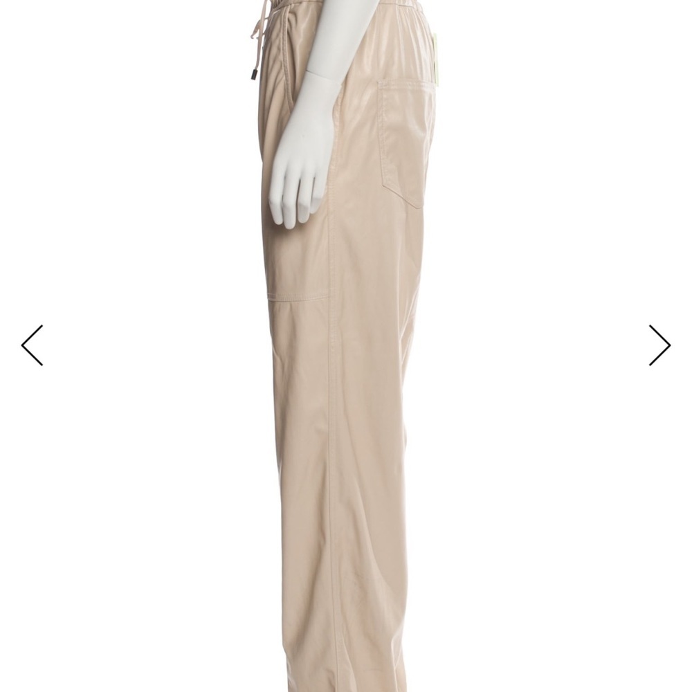 Isabel Marant “Brina” Faux leather Pants | Cream High-Waist | The Row, Nanushka - Picture 6 of 9